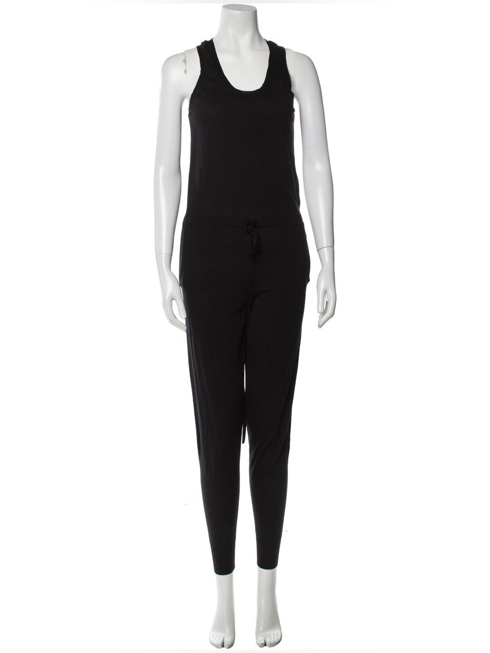Stella McCartney Virgin Wool Black Sleeveless Jumpsuit One Piece Romper